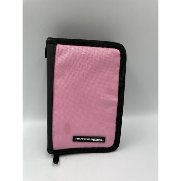 Nintendo DS Official OEM Pink Zippered Carrying Case with Video Game Storage - Picture 1 of 6